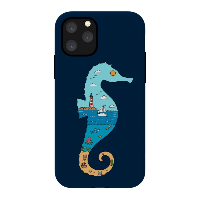 iPhone 11 Pro StrongFit SeahorseNature by Coffee Man