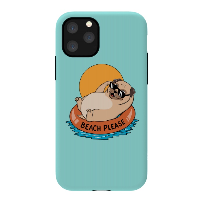 iPhone 11 Pro StrongFit Beach Please by Coffee Man