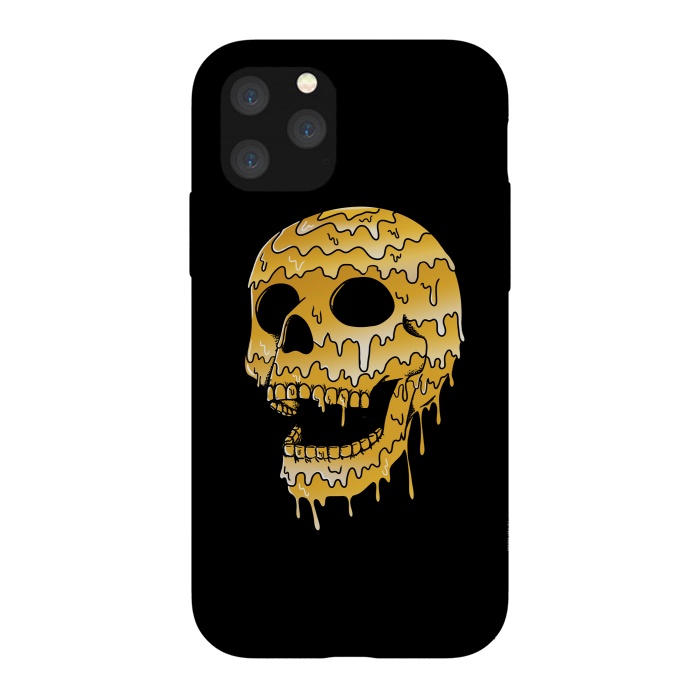 iPhone 11 Pro StrongFit Gold Skull by Coffee Man