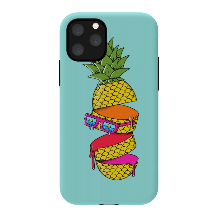 iPhone 11 Pro StrongFit Pineapple Colors by Coffee Man