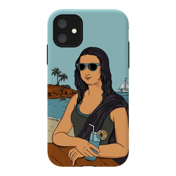 iPhone 11 StrongFit Mona Lisa Beach by Coffee Man