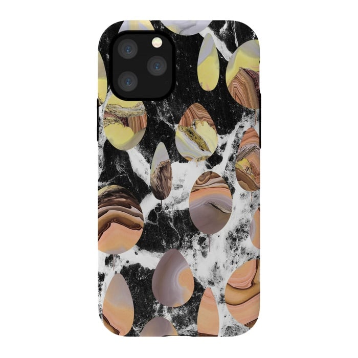 iPhone 11 Pro StrongFit Marble stones abstract art by Oana 
