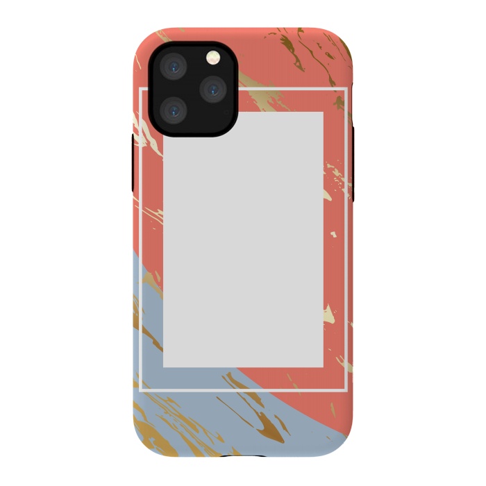 iPhone 11 Pro StrongFit Liquid In Melon, Gray And Gold by ArtsCase