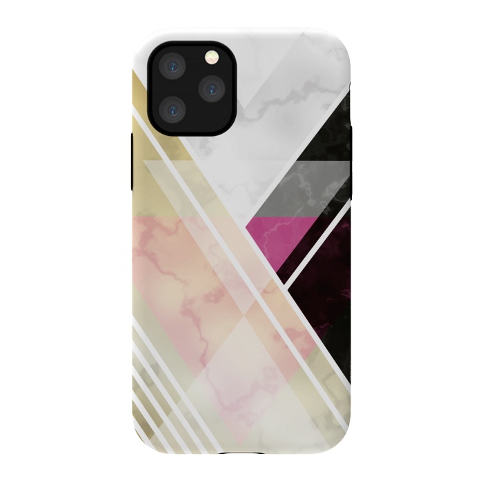 iPhone 11 Pro StrongFit Superposition Of Lines In Marble by ArtsCase