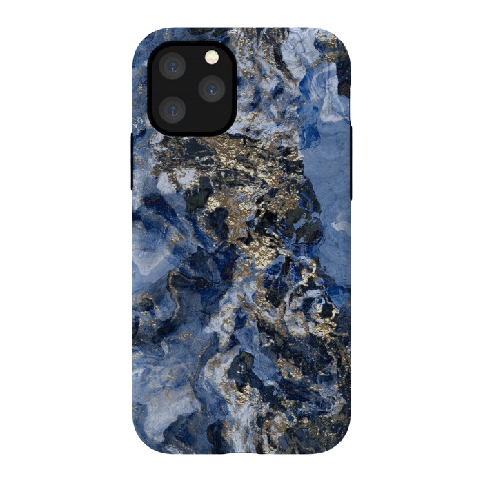iPhone 11 Pro StrongFit Glamorous Blue Mineral by Andrea Haase