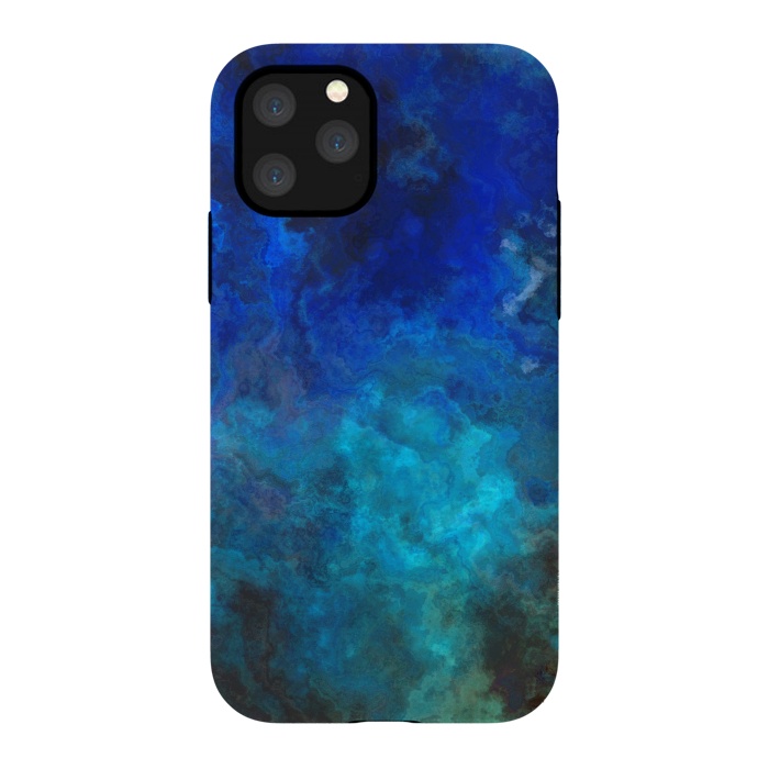 iPhone 11 Pro StrongFit Blue Malachit Stone by Andrea Haase