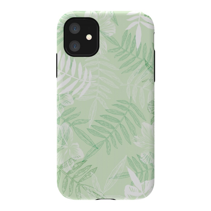 iPhone 11 StrongFit tropical Green  by Rose Halsey
