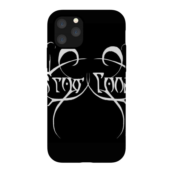 iPhone 11 Pro StrongFit Slow Love metallica font design black metal by Josie