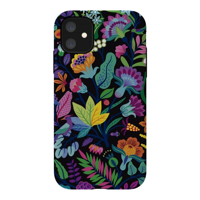 iPhone 11 StrongFit Flowers Bright Colors by ArtsCase
