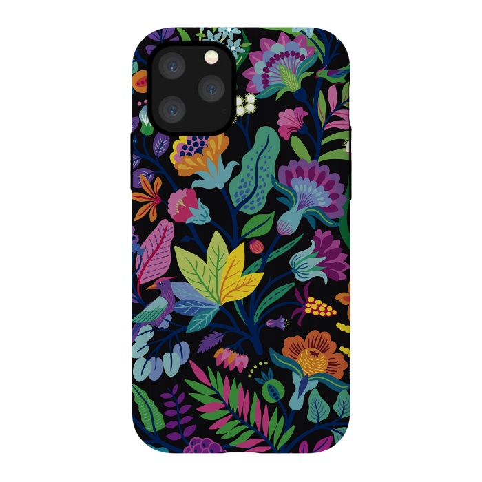 iPhone 11 Pro StrongFit Flowers Bright Colors by ArtsCase