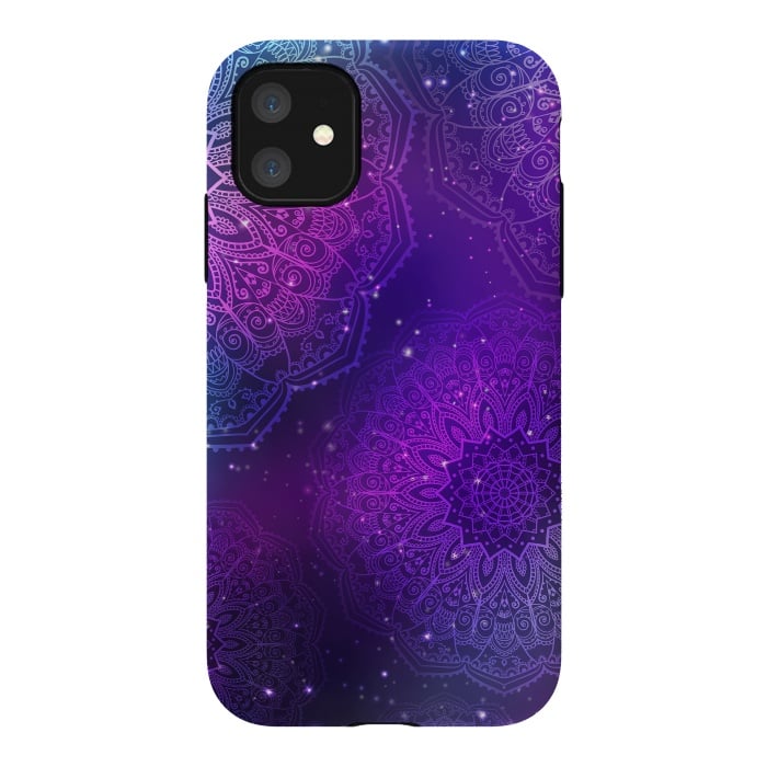 iPhone 11 StrongFit Modern Purple Mandala Pattern    by ArtsCase