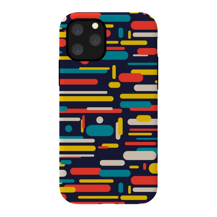 iPhone 11 Pro StrongFit colorful rounded rectangle by TMSarts