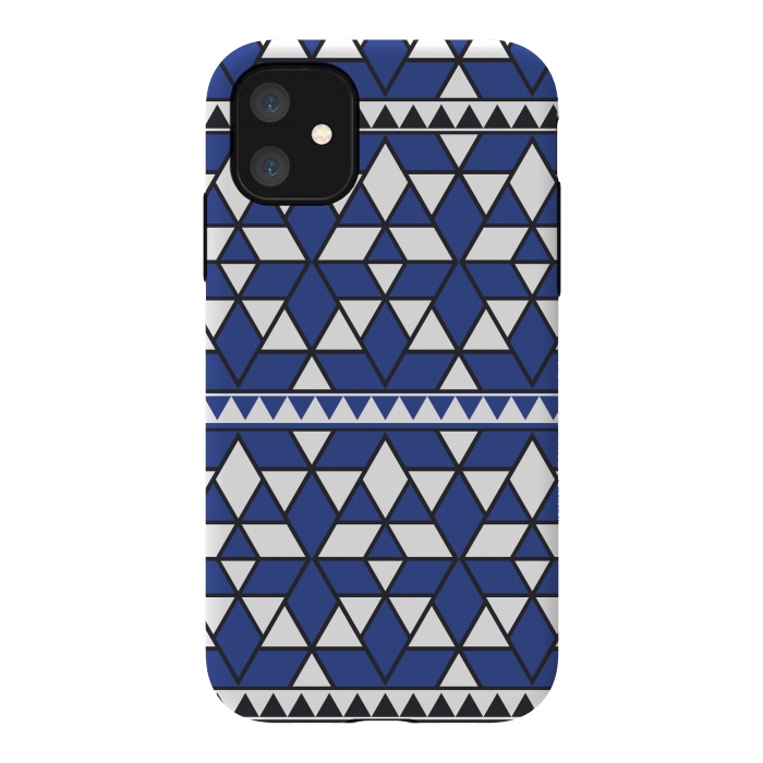 iPhone 11 StrongFit blue triangle by TMSarts