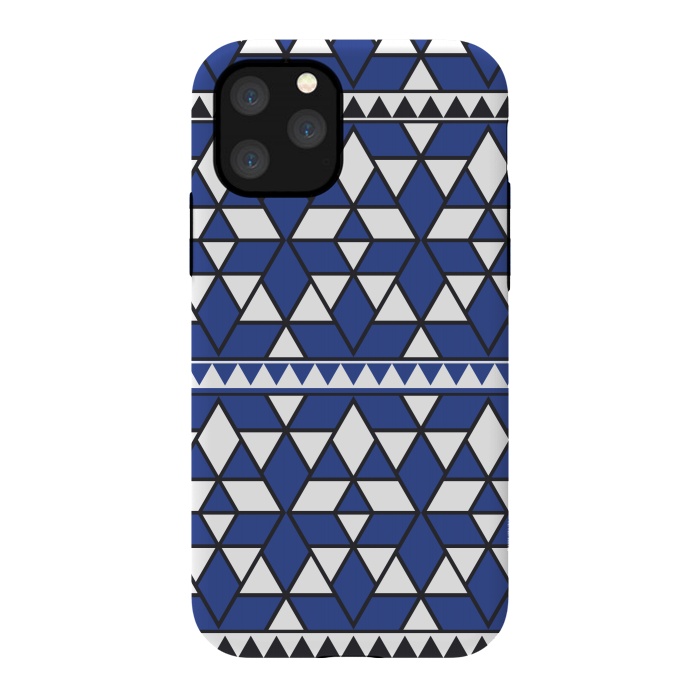iPhone 11 Pro StrongFit blue triangle by TMSarts