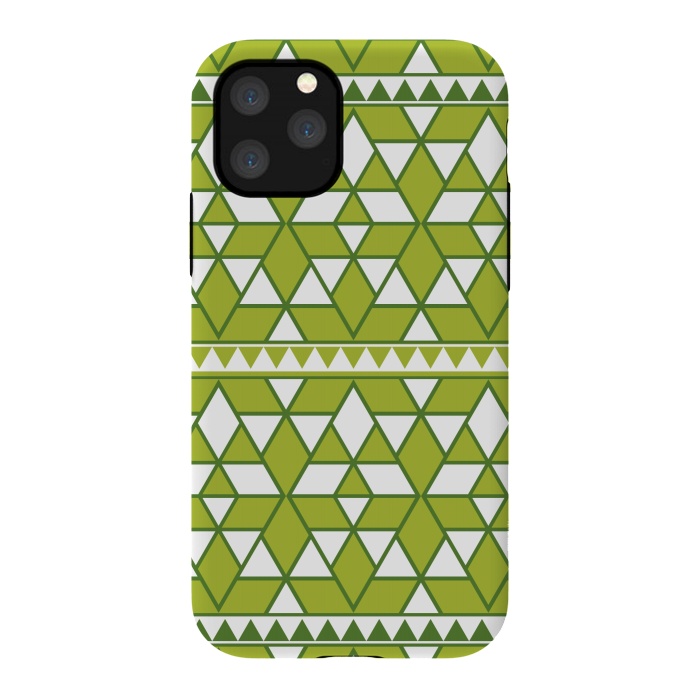 iPhone 11 Pro StrongFit green triangle by TMSarts
