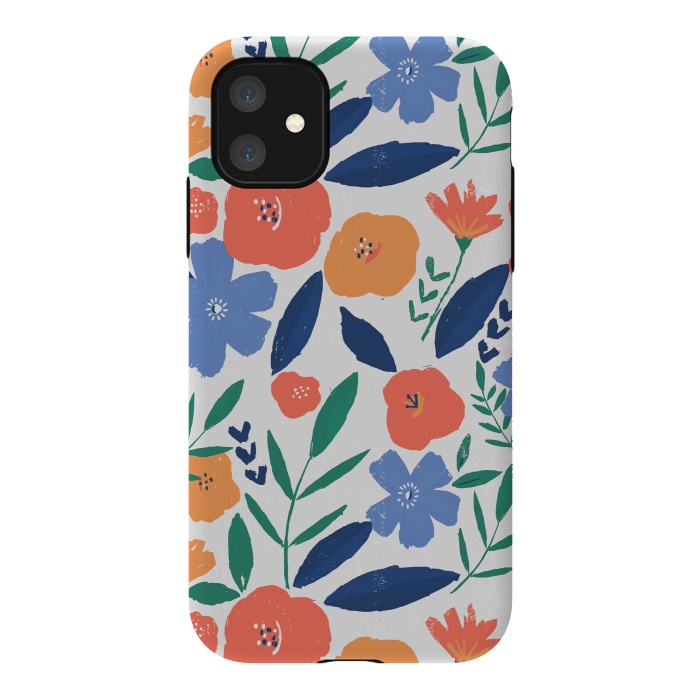 iPhone 11 StrongFit bold minimal flower pattern by lauradidthis