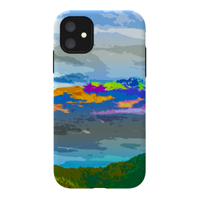iPhone 11 StrongFit Mountain Color by Creativeaxle