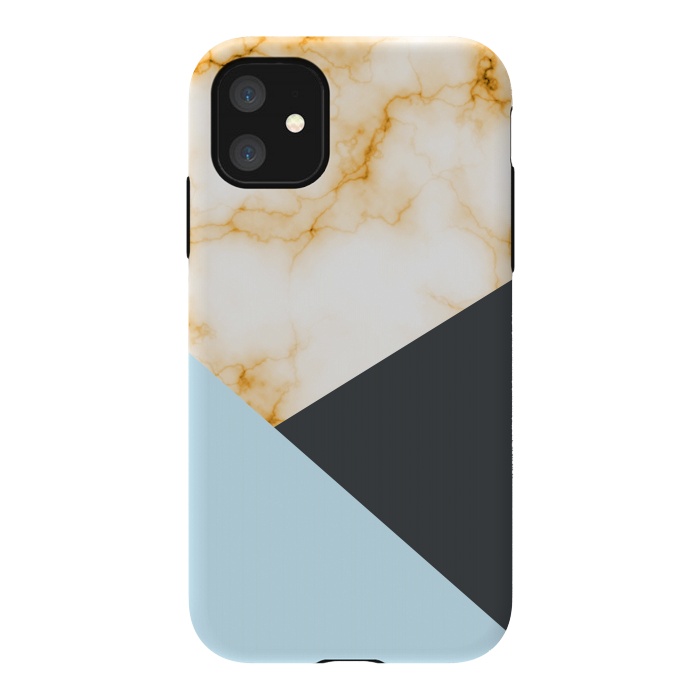 iPhone 11 StrongFit Orange Marble II by Creativeaxle
