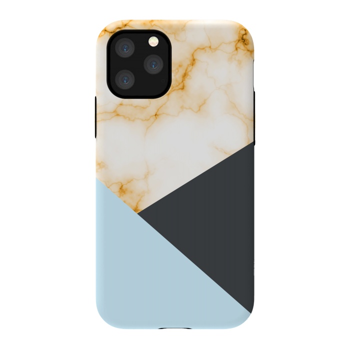 iPhone 11 Pro StrongFit Orange Marble II by Creativeaxle