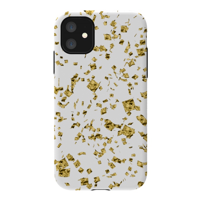 iPhone 11 StrongFit Gold Flakes by Ashley Camille