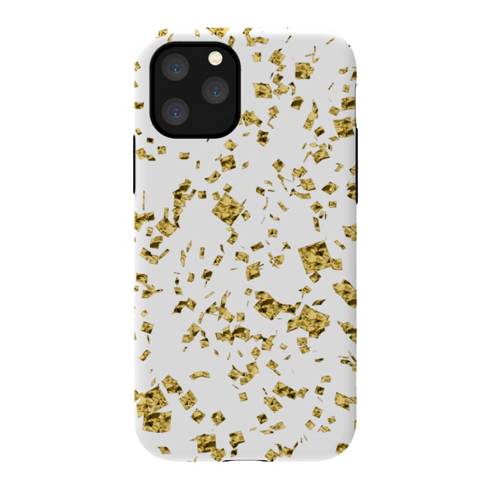 iPhone 11 Pro StrongFit Gold Flakes by Ashley Camille