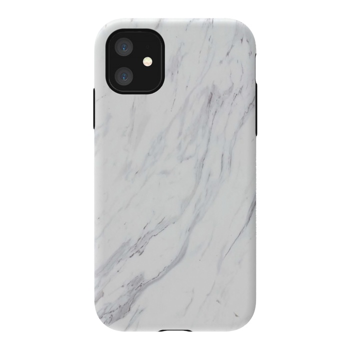 iPhone 11 StrongFit Pure-White-Marble by ''CVogiatzi.