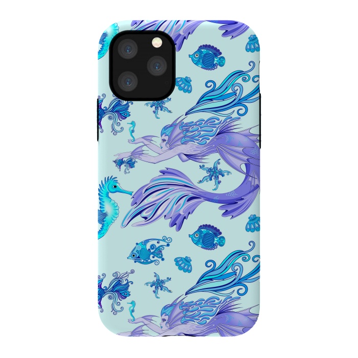 iPhone 11 Pro StrongFit Mystic Mermaid Fairy Purple Creature by BluedarkArt