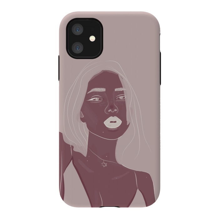 iPhone 11 StrongFit Girl purple by stephania