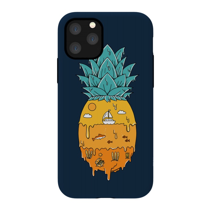 iPhone 11 Pro StrongFit Pineapple Landscape by Coffee Man