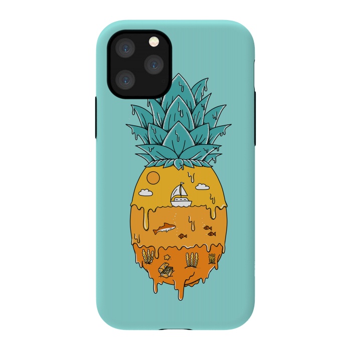 iPhone 11 Pro StrongFit Pineapple Landscape green by Coffee Man