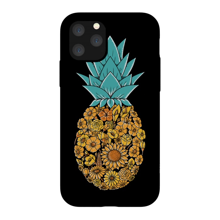 iPhone 11 Pro StrongFit Pineapple Floral by Coffee Man