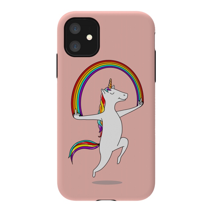 iPhone 11 StrongFit Unicorn Magic pink by Coffee Man