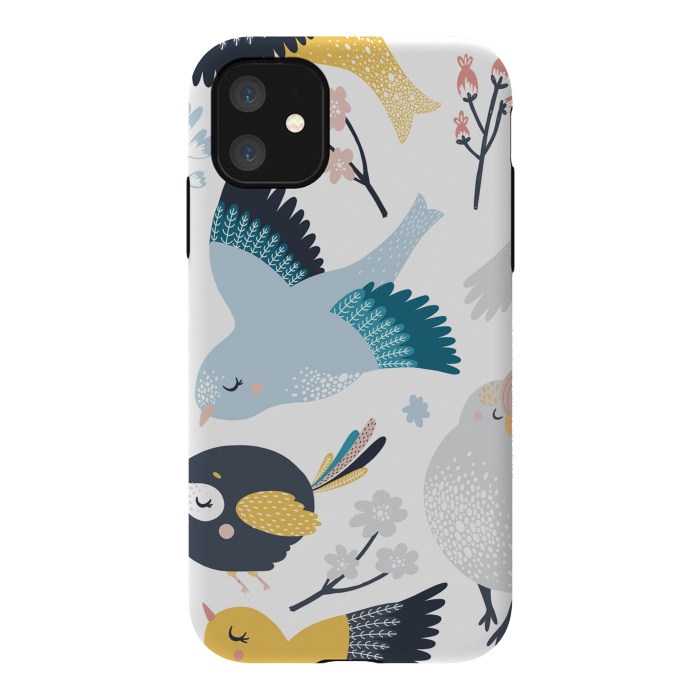 iPhone 11 StrongFit birds pattern by haroulita
