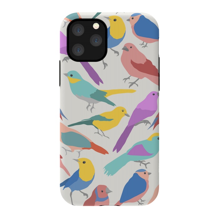 iPhone 11 Pro StrongFit colroful birds by haroulita