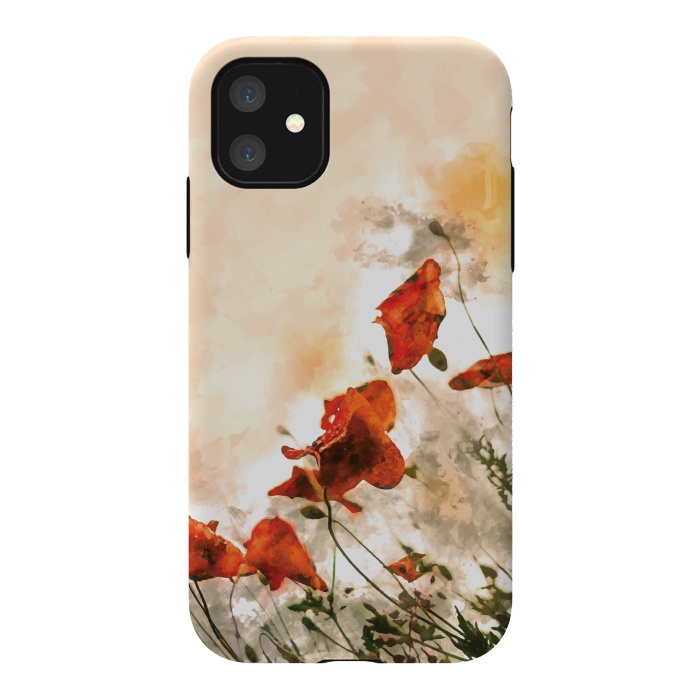 iPhone 11 StrongFit Red Poppy II by Creativeaxle