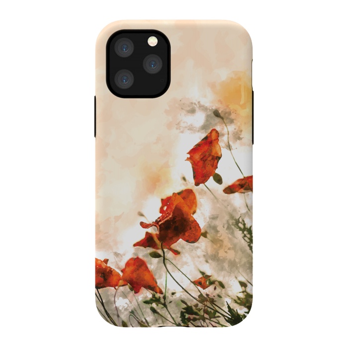 iPhone 11 Pro StrongFit Red Poppy II by Creativeaxle