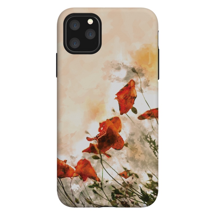 iPhone 11 Pro Max StrongFit Red Poppy II by Creativeaxle