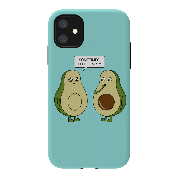 iPhone 11 StrongFit Avocado Empty by Coffee Man