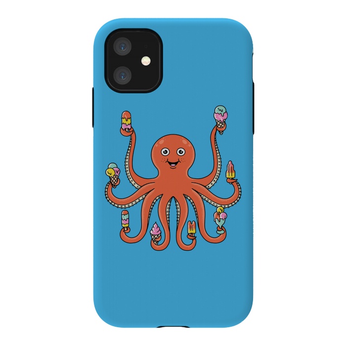 iPhone 11 StrongFit Octopus Ice Creams by Coffee Man