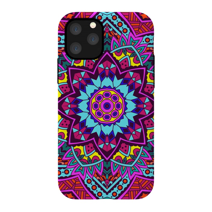 iPhone 11 Pro StrongFit Colorful Mosaics by ArtsCase