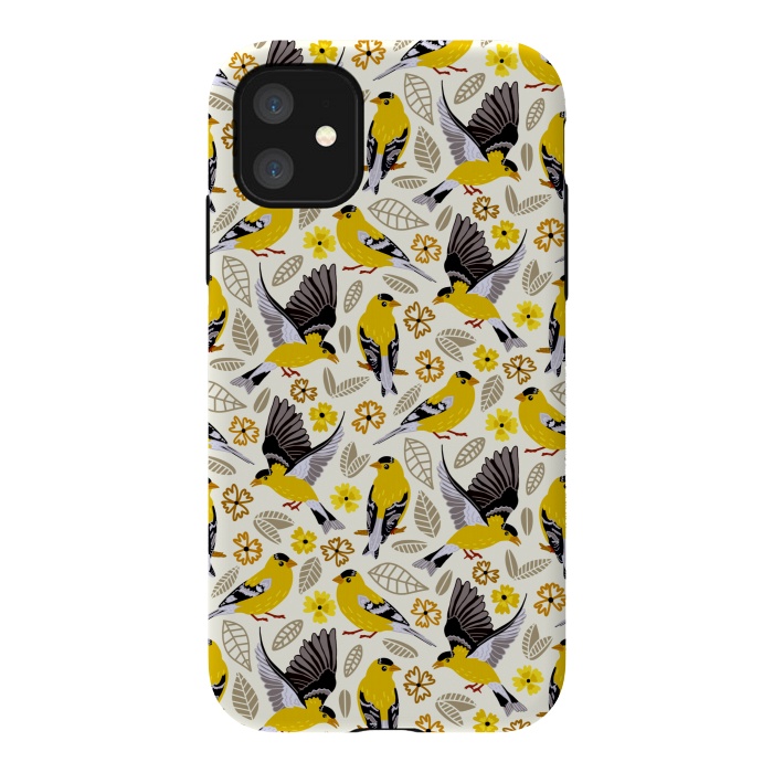 iPhone 11 StrongFit Goldfinches  by Tigatiga