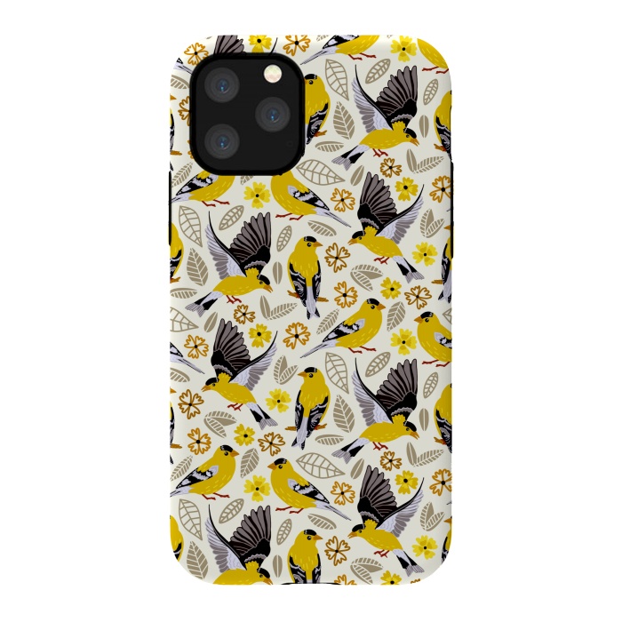 iPhone 11 Pro StrongFit Goldfinches  by Tigatiga
