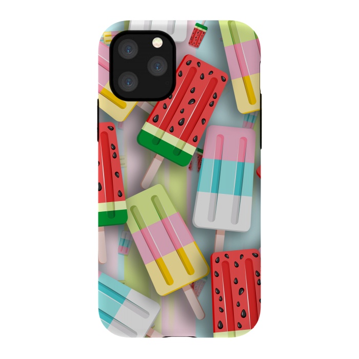 iPhone 11 Pro StrongFit Popscicles Summer Pastel Colors by BluedarkArt