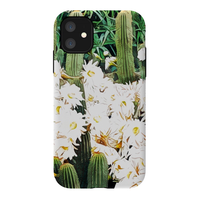 iPhone 11 StrongFit Cactus & Bloom by Uma Prabhakar Gokhale