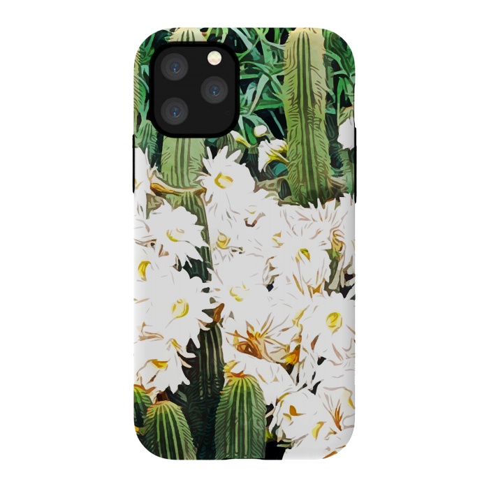 iPhone 11 Pro StrongFit Cactus & Bloom by Uma Prabhakar Gokhale