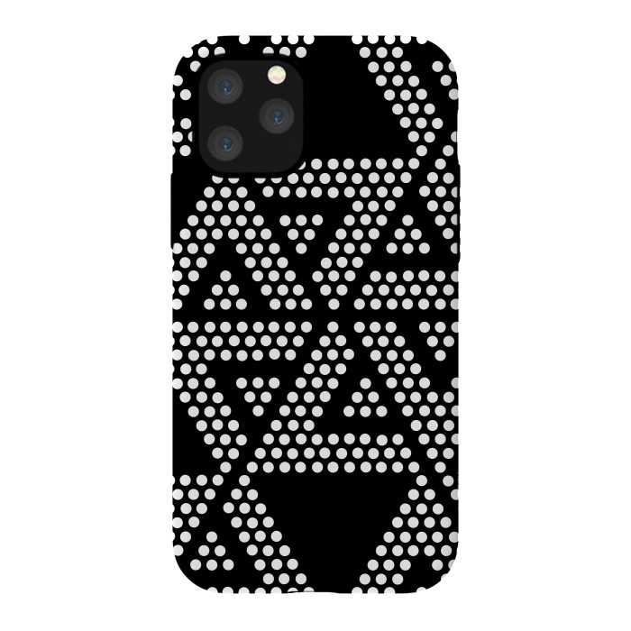 iPhone 11 Pro StrongFit polka dots triangles by TMSarts