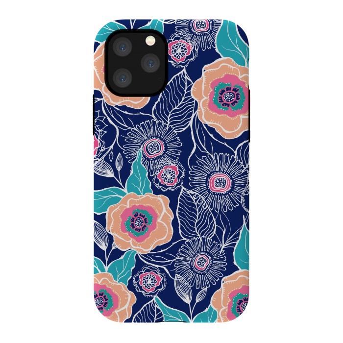 iPhone 11 Pro StrongFit Floral Poppy by Rose Halsey