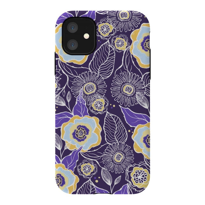 iPhone 11 StrongFit Floral Sunshine by Rose Halsey