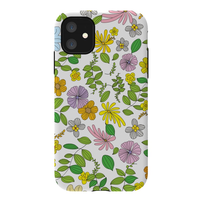 iPhone 11 StrongFit Superb Flowers by Bledi