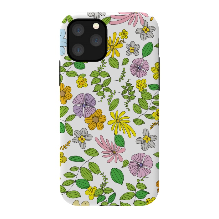 iPhone 11 Pro StrongFit Superb Flowers by Bledi